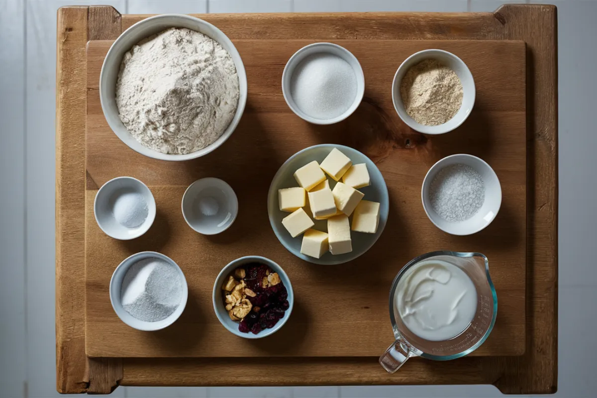 Ingredients for Sourdough Scones