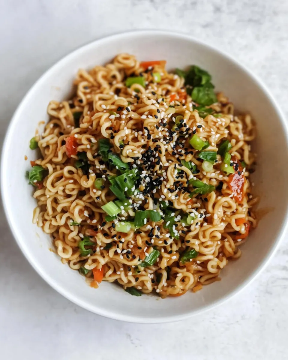 Classic 15 Minute Sesame Ramen Noodles. recipe photo