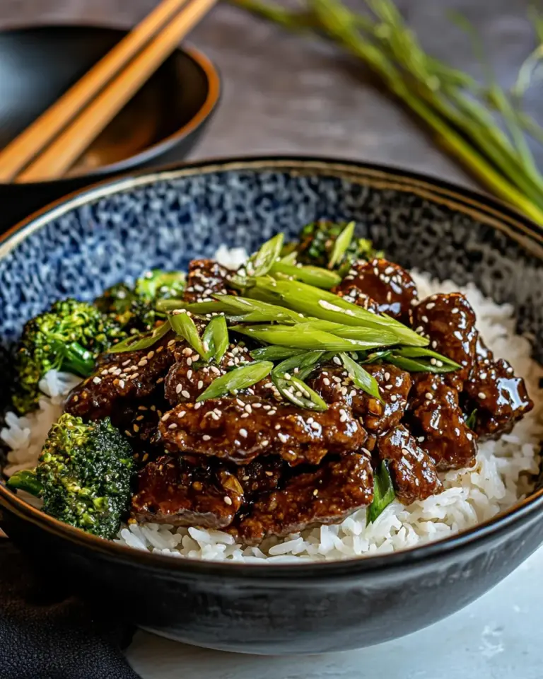 Savory 20 Minute Miso Ginger Beef and Broccoli. recipe photo