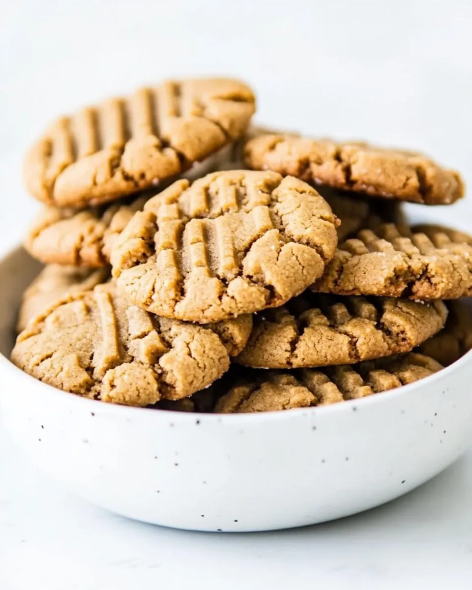 Quick 4-Ingredient Peanut Butter Cookies dish photo