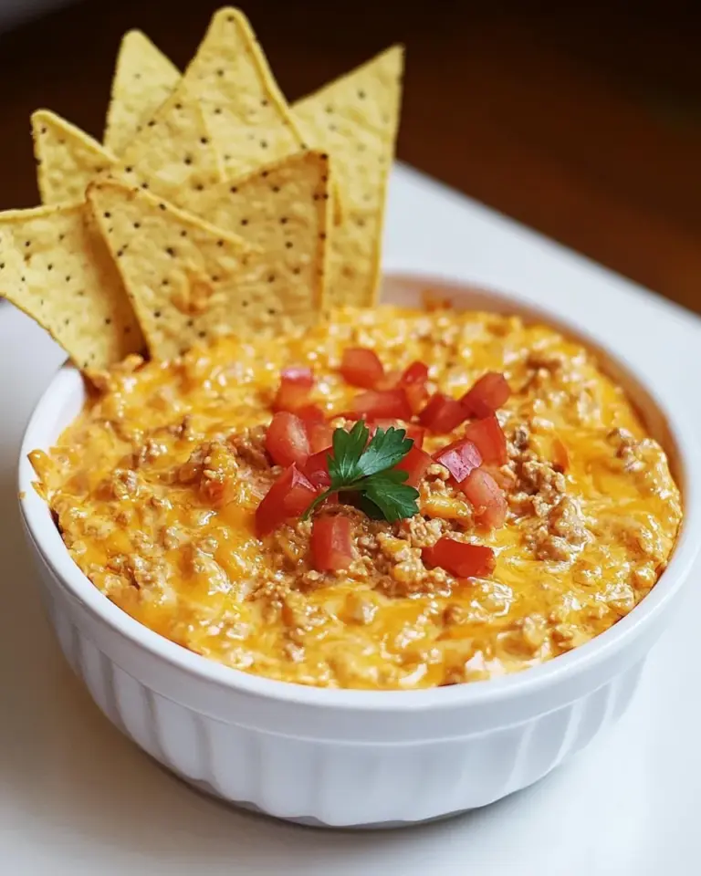 Homemade 5-Ingredient Cheesy Meat Dip recipe photo