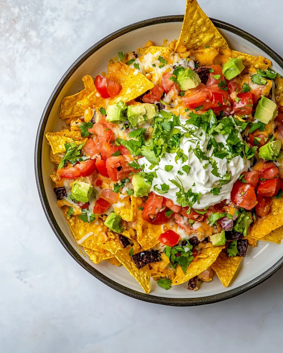 Easy Air-Fryer Nachos food shot