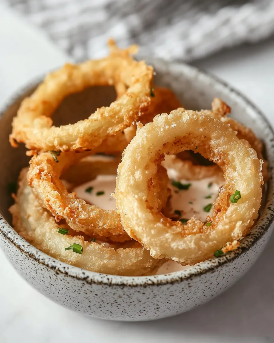 Homemade Air-Fryer Onion Rings recipe photo