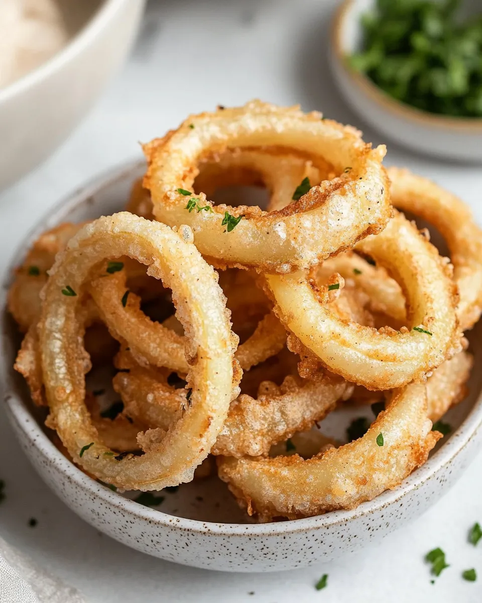 Classic Air-Fryer Onion Rings dish photo