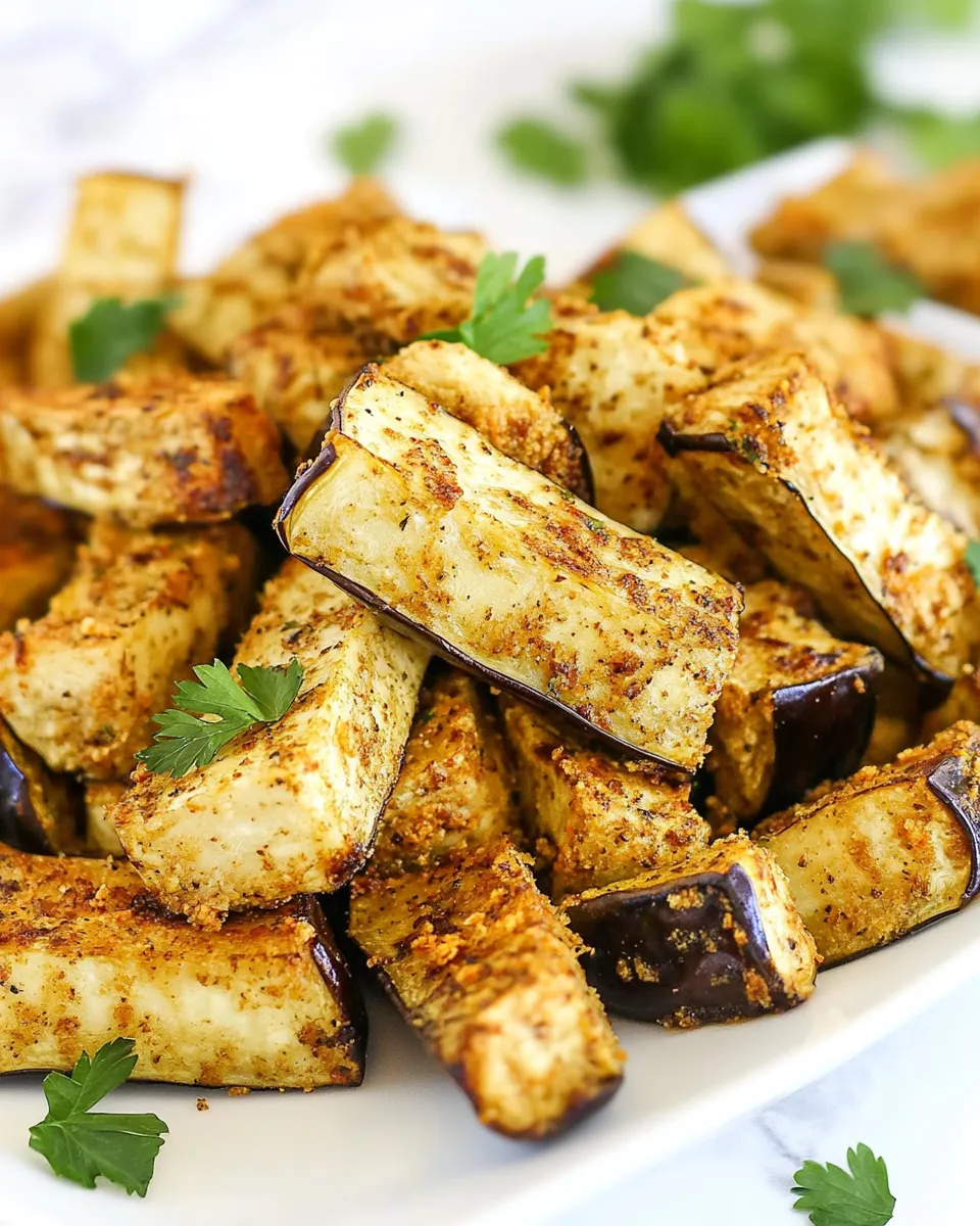 Classic Air Fried Eggplant image