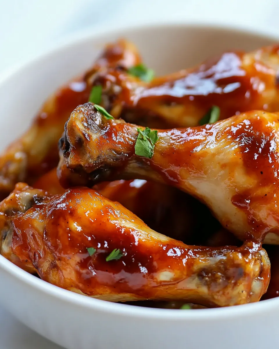 Homemade Air Fryer BBQ Chicken Wings Recipe photo