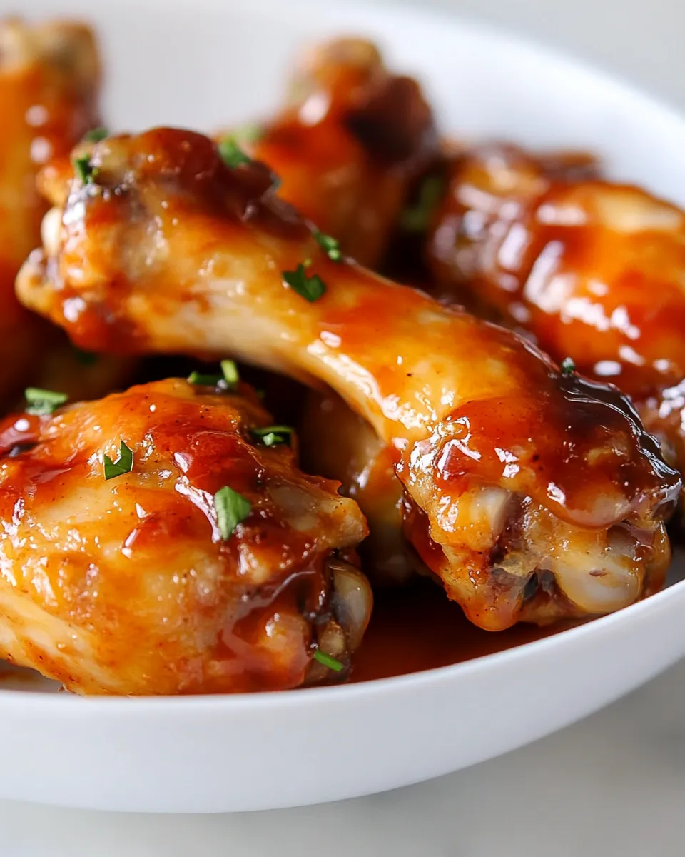 Classic Air Fryer BBQ Chicken Wings Recipe image