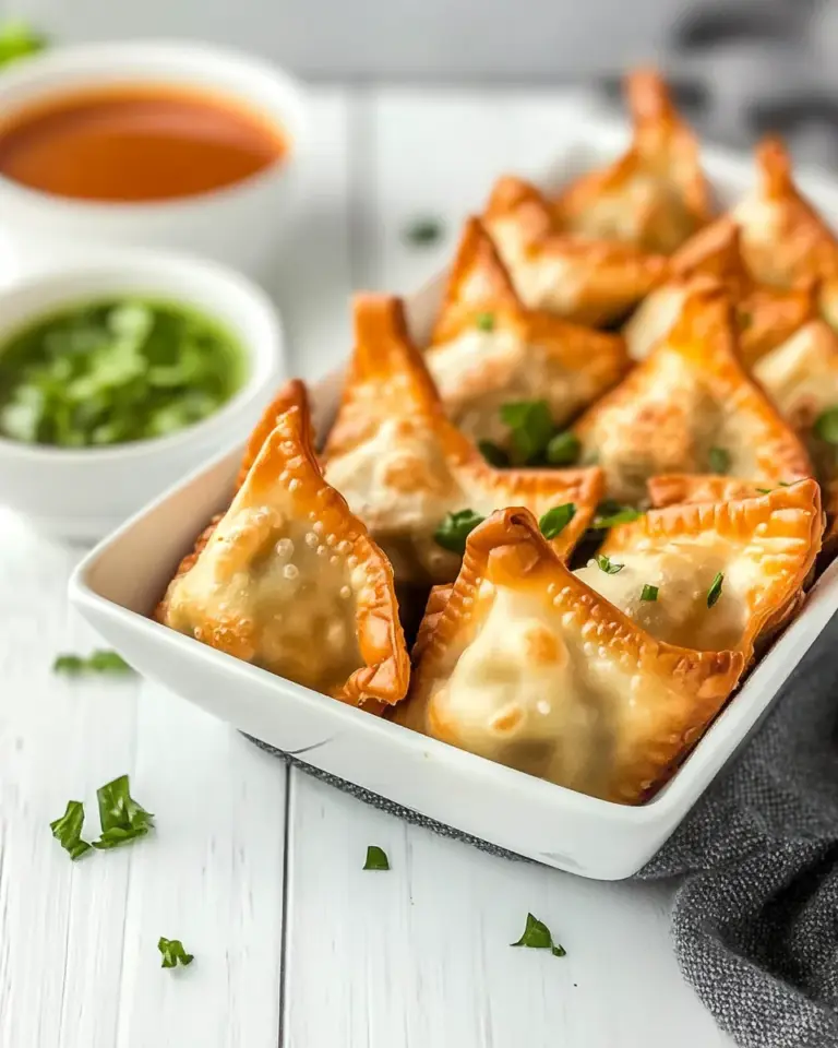 Homemade Air Fryer Buffalo Chicken Wontons recipe photo