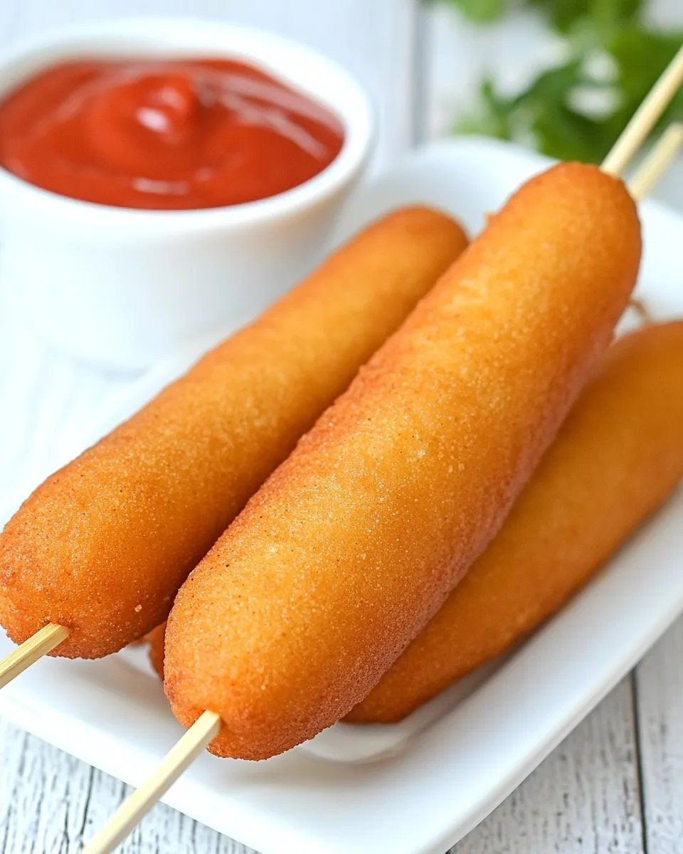 Classic Air Fryer Corn Dogs recipe image
