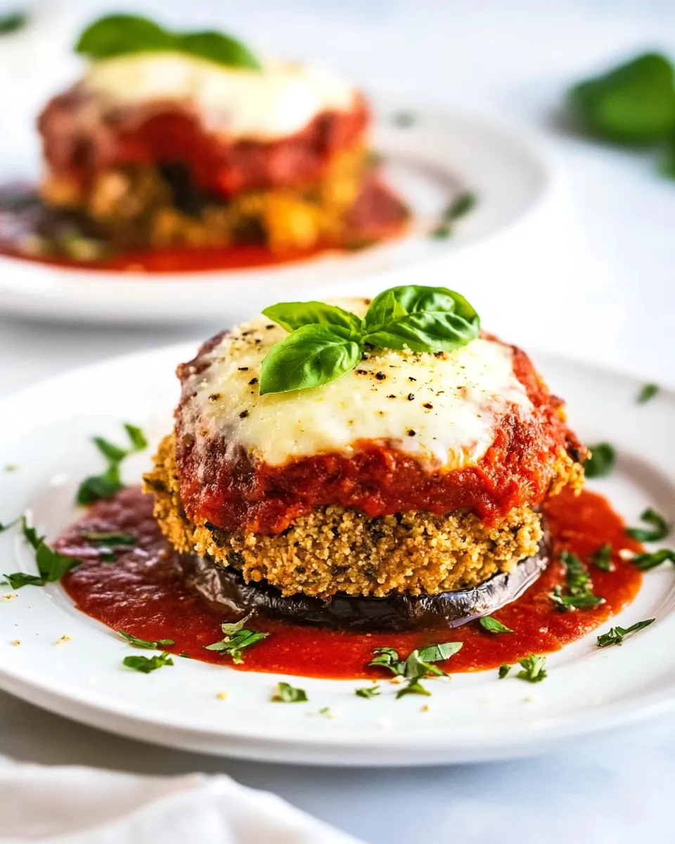 Classic Air Fryer Eggplant Parmesan dish photo