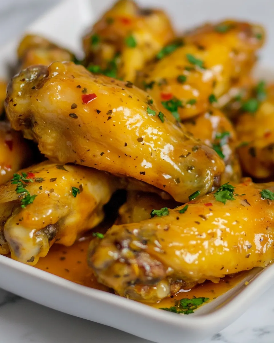 Homemade Air Fryer Honey Mustard Chicken Wings recipe photo