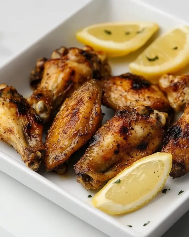 Homemade Air Fryer Lemon Pepper Chicken Wings recipe photo