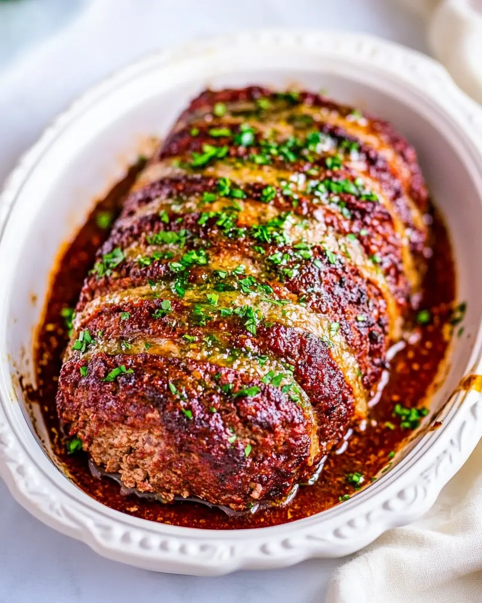 Delicious Air Fryer Meatloaf shot