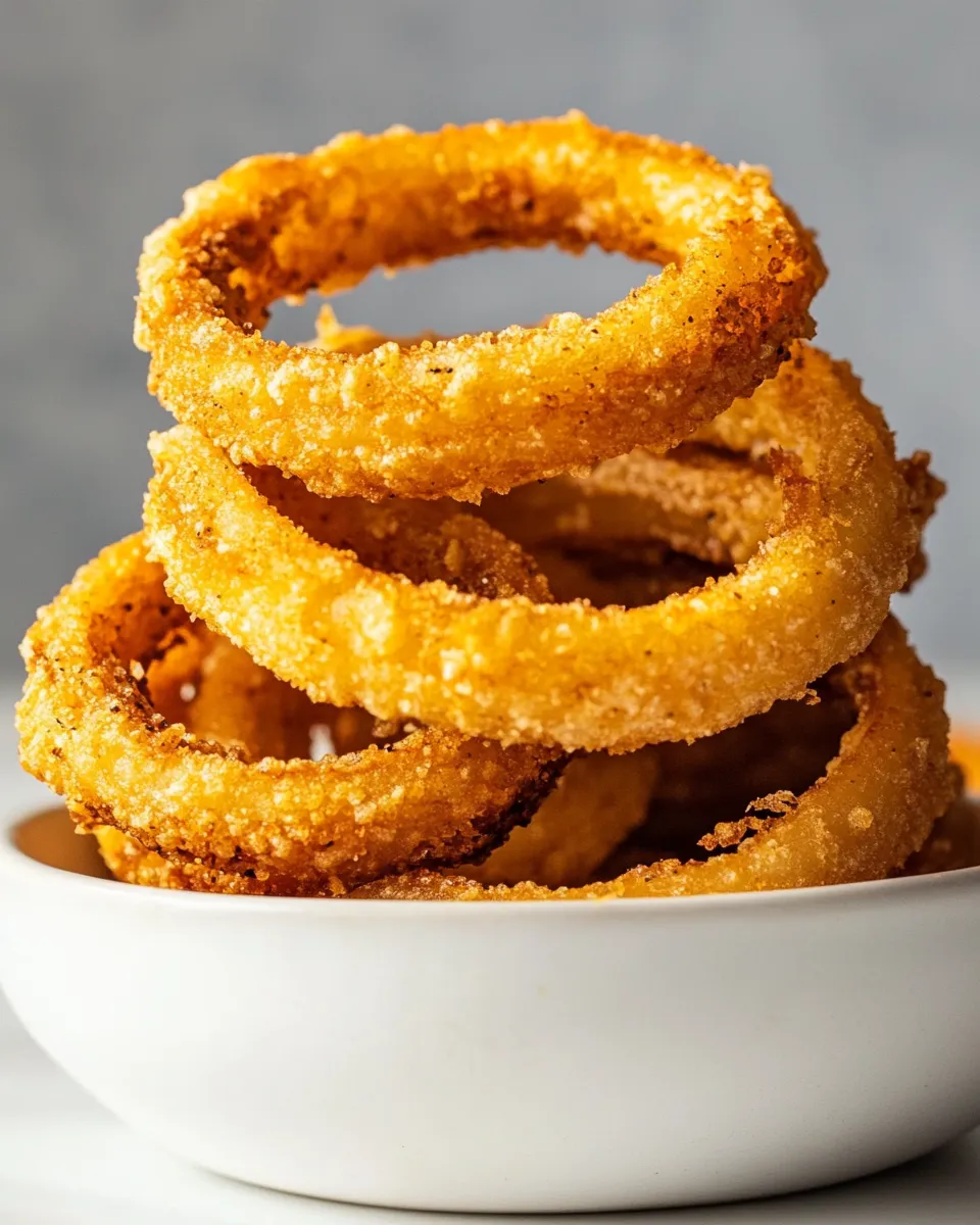 Quick Air Fryer Onion Rings (Homemade) recipe image