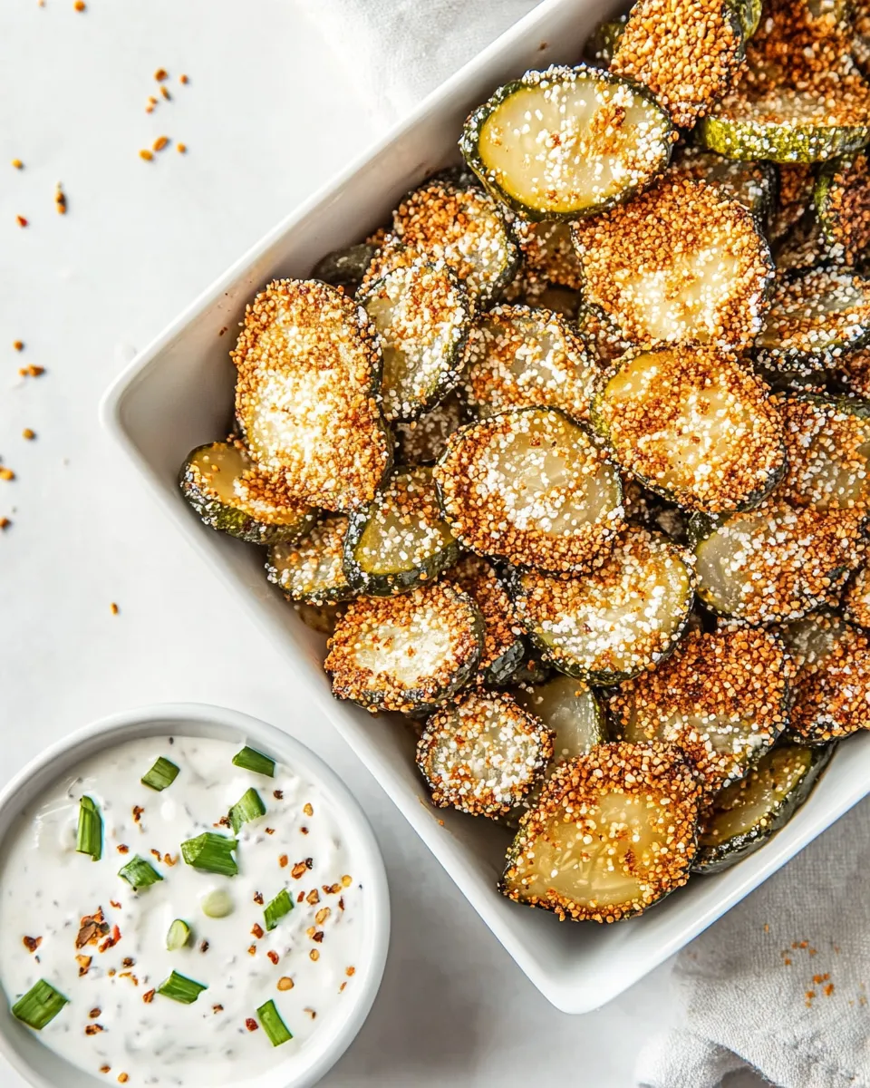 Classic Air Fryer Pickles recipe image