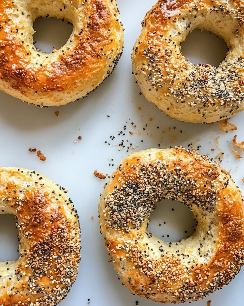 Easy Air Fryer Protein Bagels recipe image