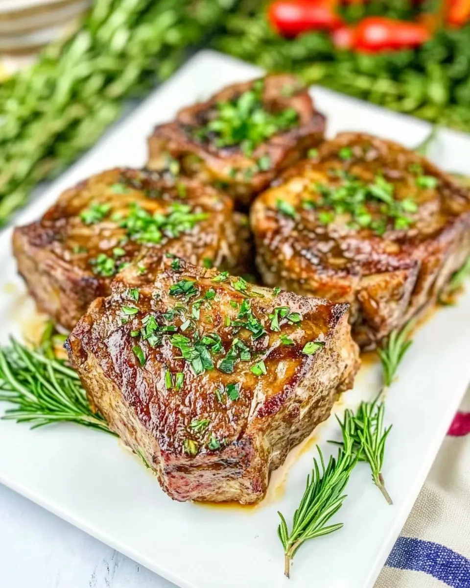 Easy Air Fryer Ribeyes food shot