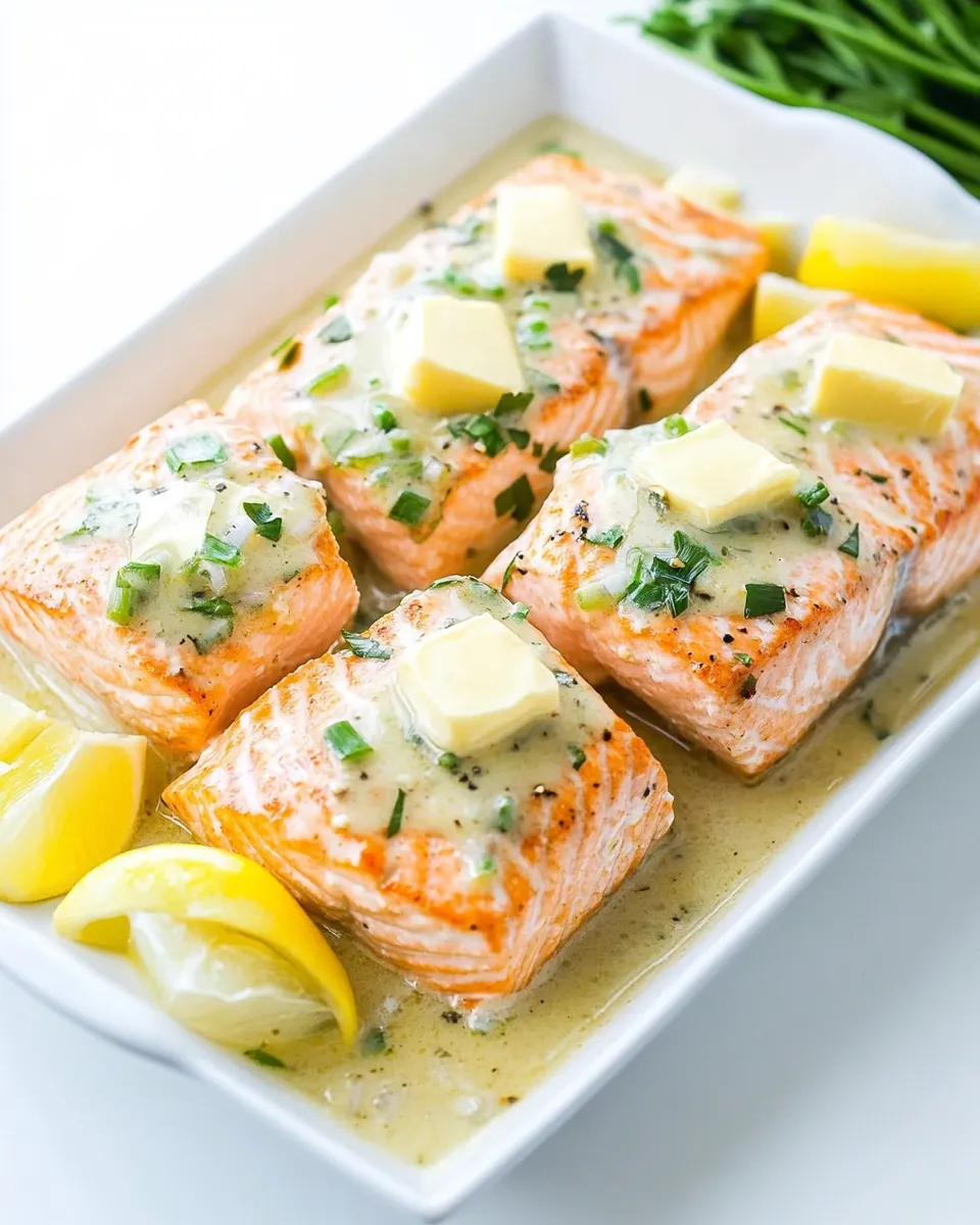 Classic Air Fryer Salmon with Chardonnay Butter Sauce image