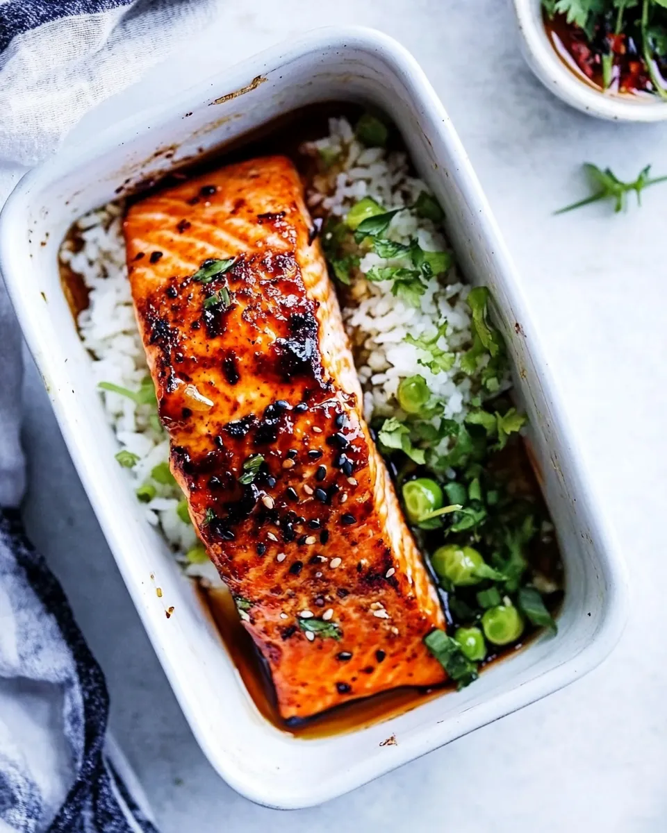 Healthy Air Fryer Salmon with Maple Soy dish photo