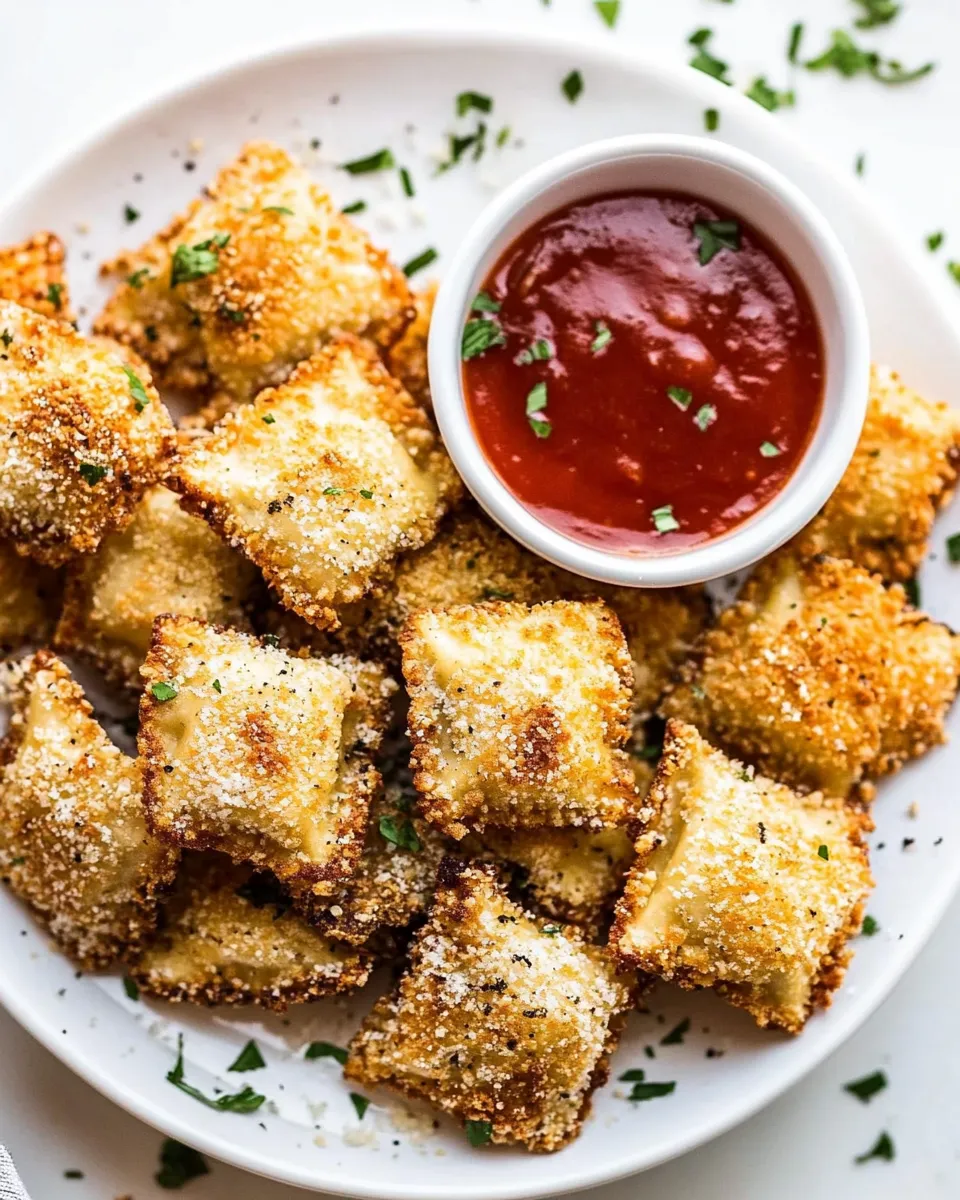 Classic Air Fryer Toasted Ravioli dish photo