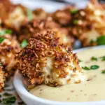 Homemade Almond-Crusted Chicken Bites with Honey-Mustard Dip photo