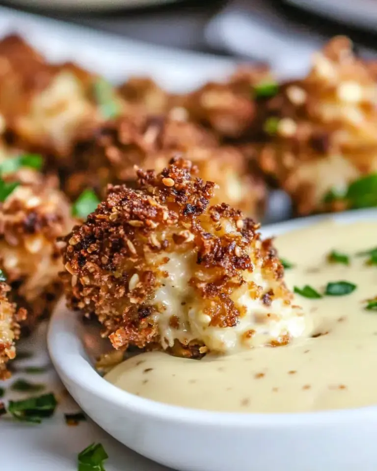 Homemade Almond-Crusted Chicken Bites with Honey-Mustard Dip photo