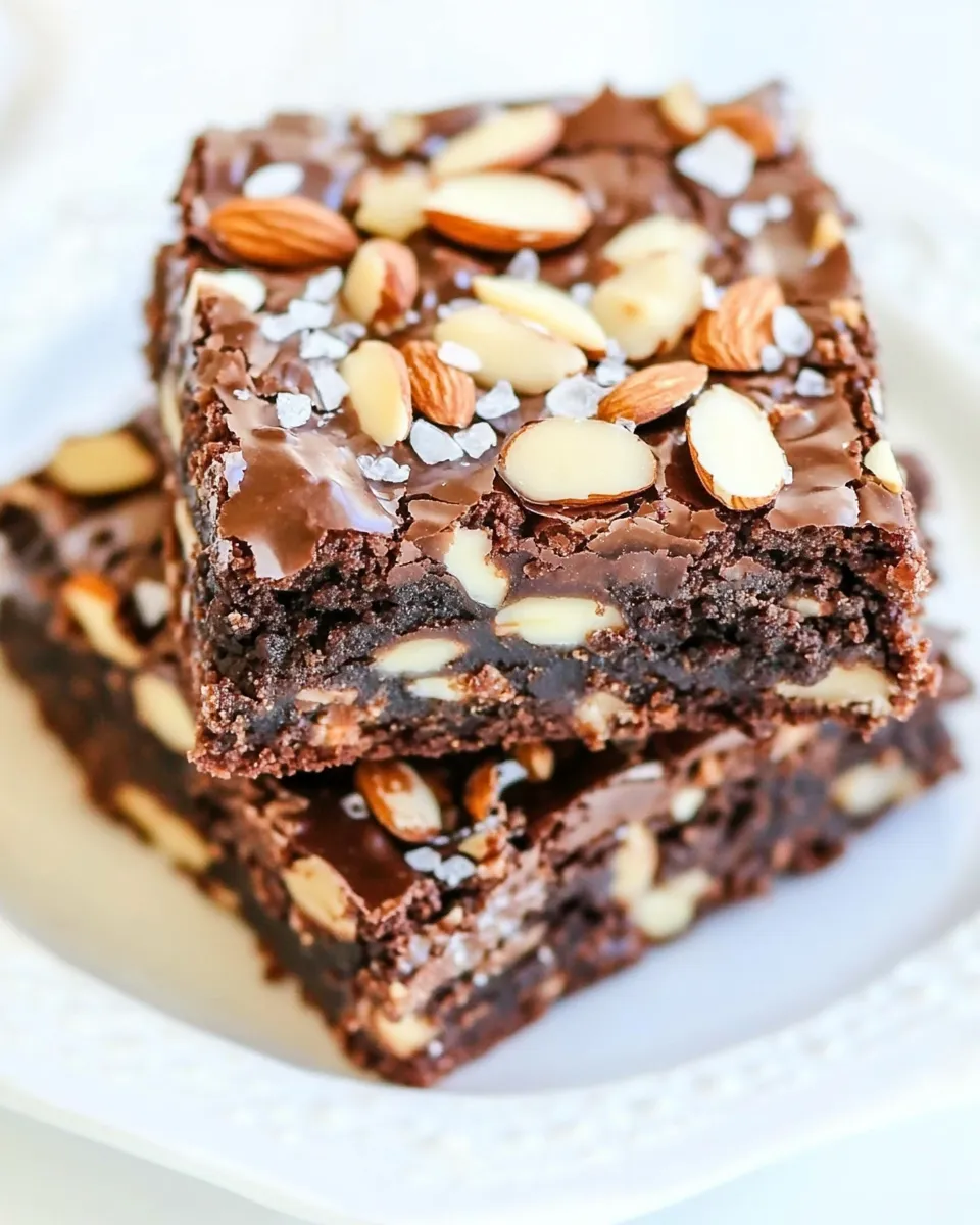 Best Almond Toffee Sea Salt Brownies dish photo
