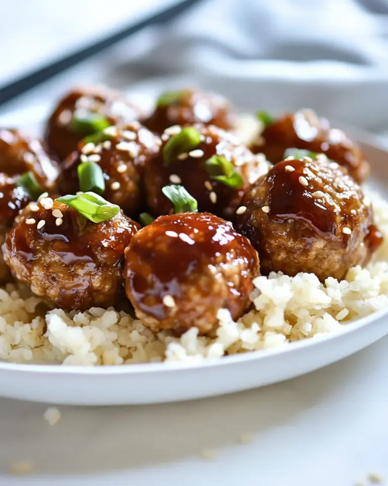 Homemade Asian BBQ Turkey Meatballs recipe photo