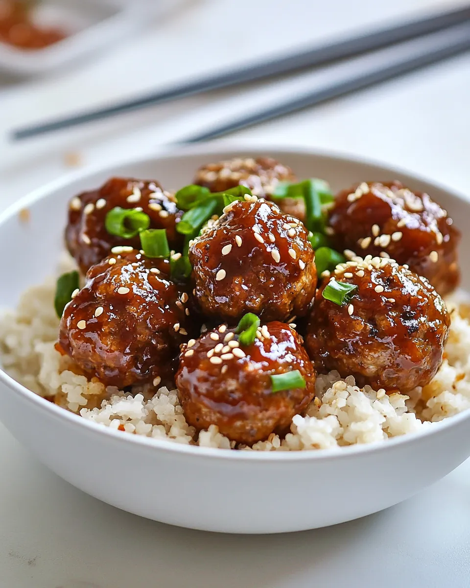 Delicious Asian BBQ Turkey Meatballs picture