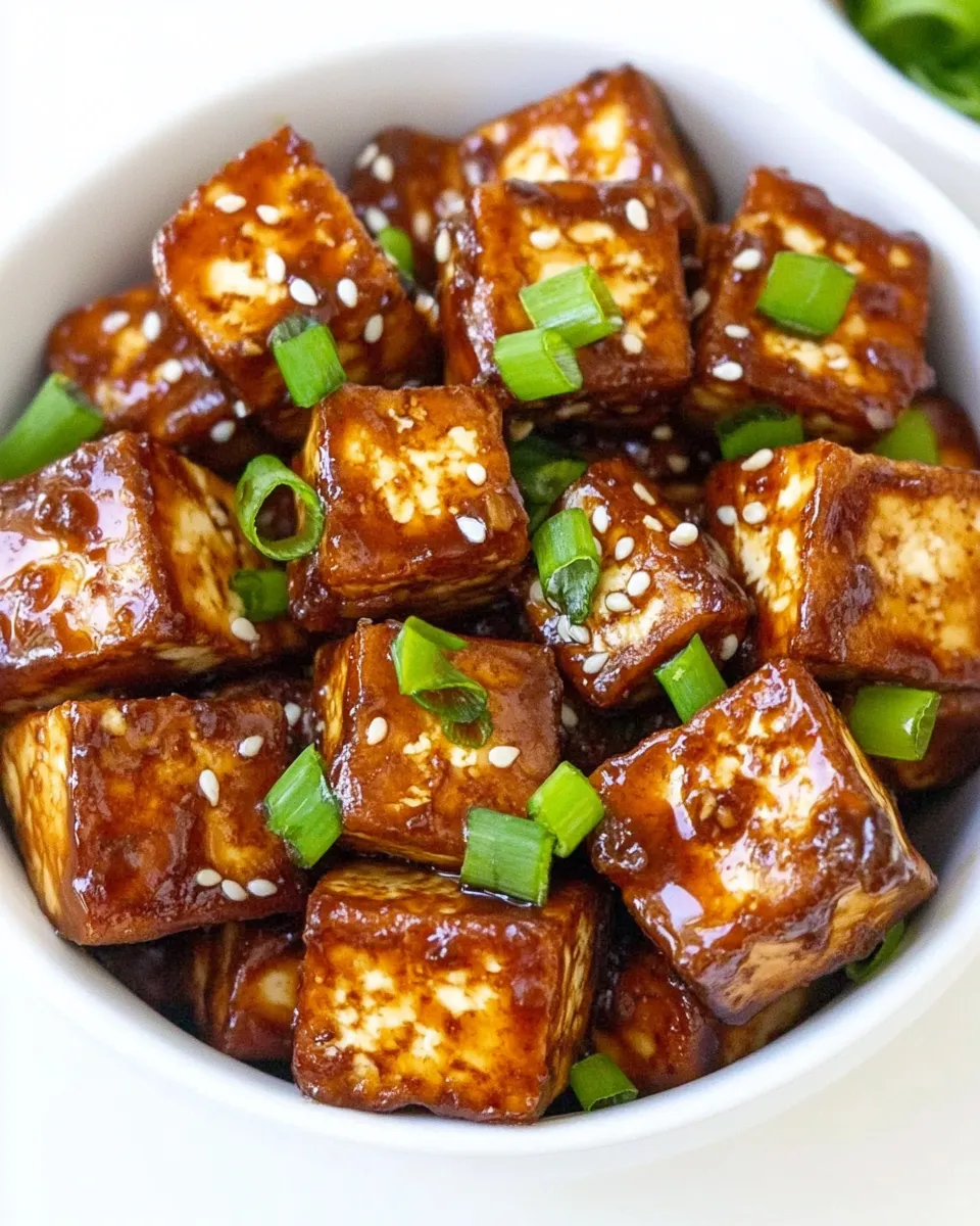 Delicious Asian Garlic Tofu (Easy!) food shot