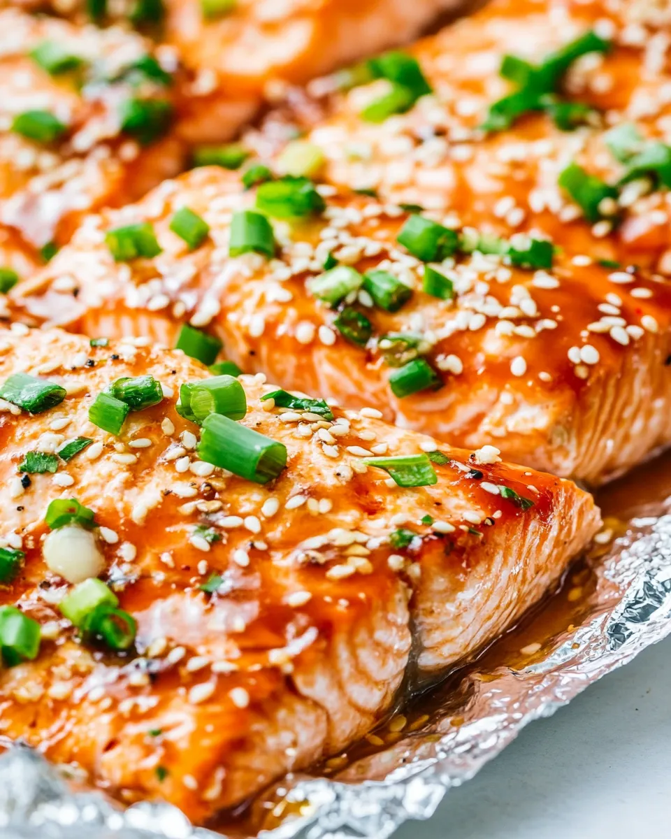 Easy Asian Glazed Salmon in Foil photo