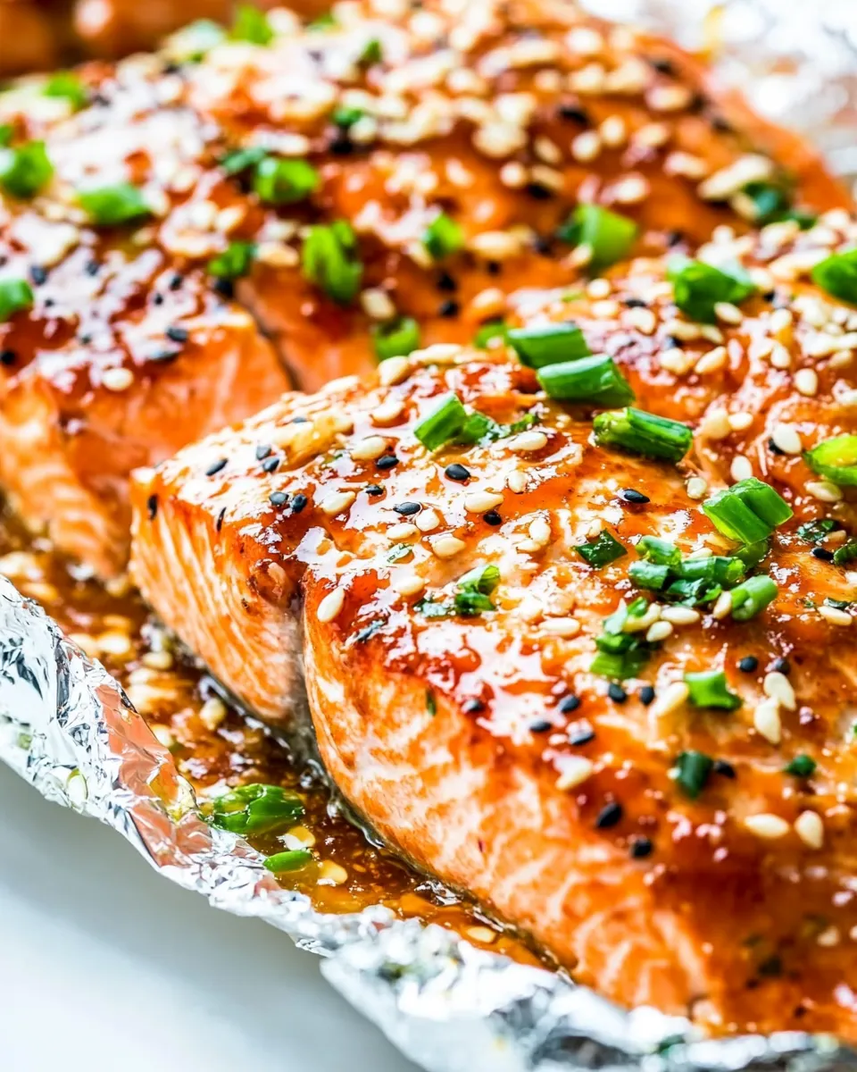 Delicious Asian Glazed Salmon in Foil image