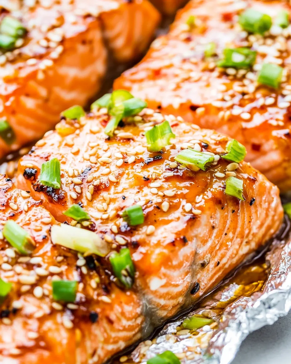Quick Asian Glazed Salmon in Foil recipe photo