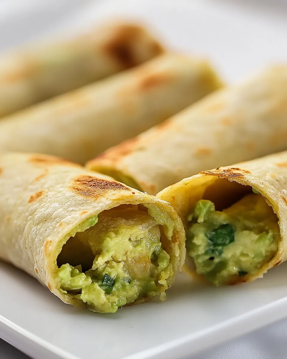 Homemade Avocado Taquitos recipe photo