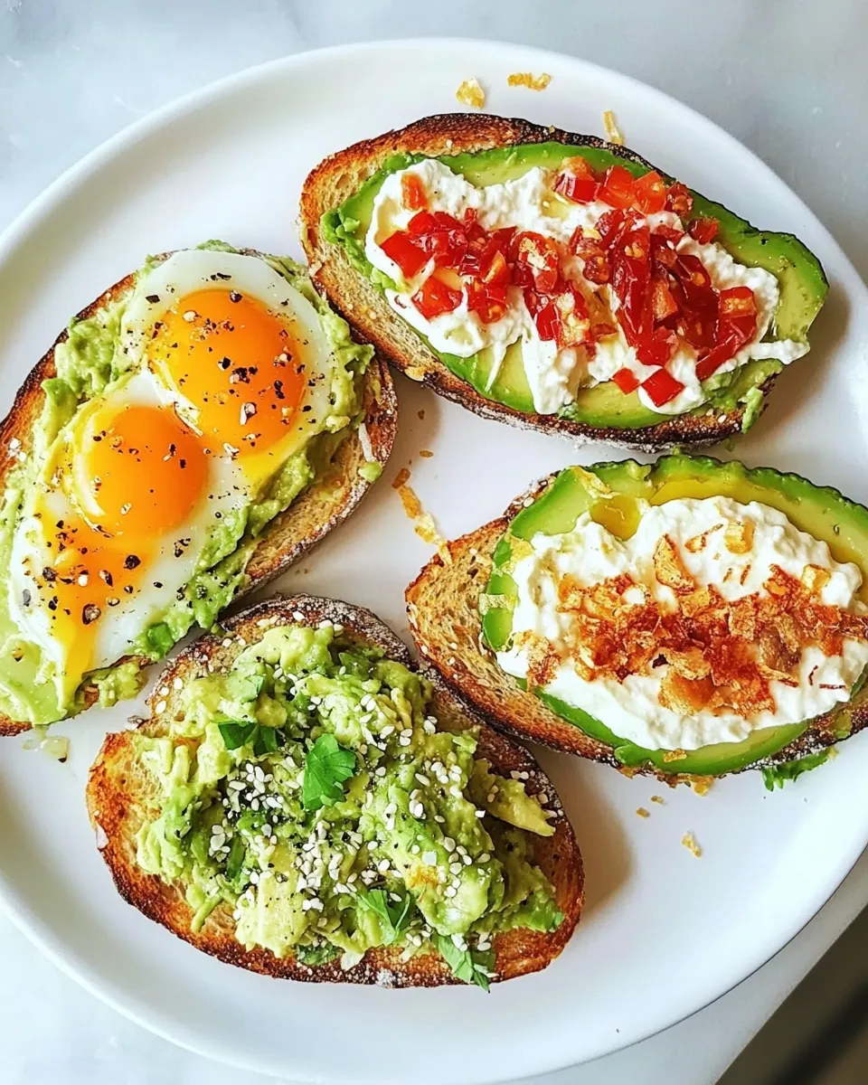 Homemade Avocado Toast 5 Ways recipe photo