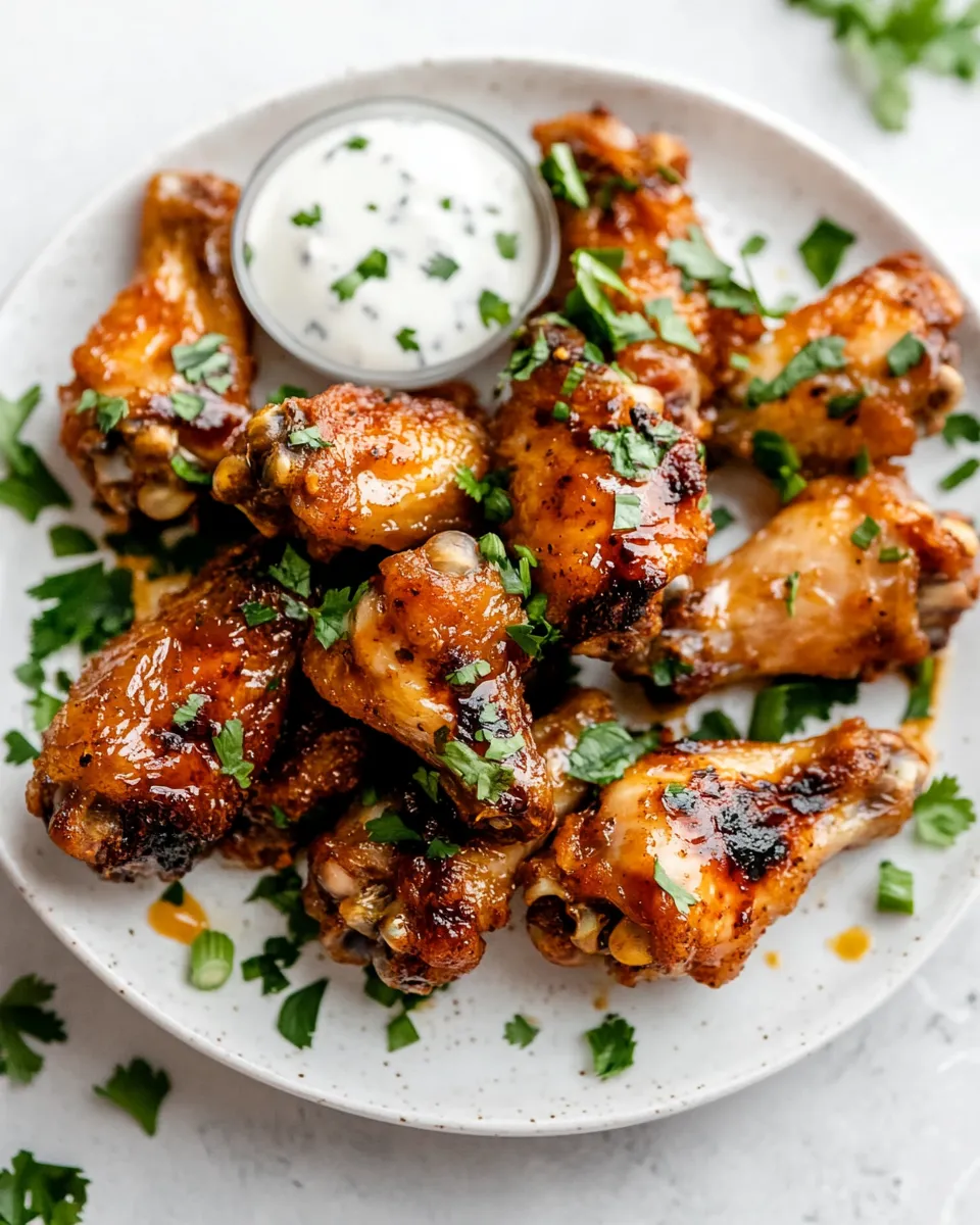 Easy Baked Chicken Wings food shot