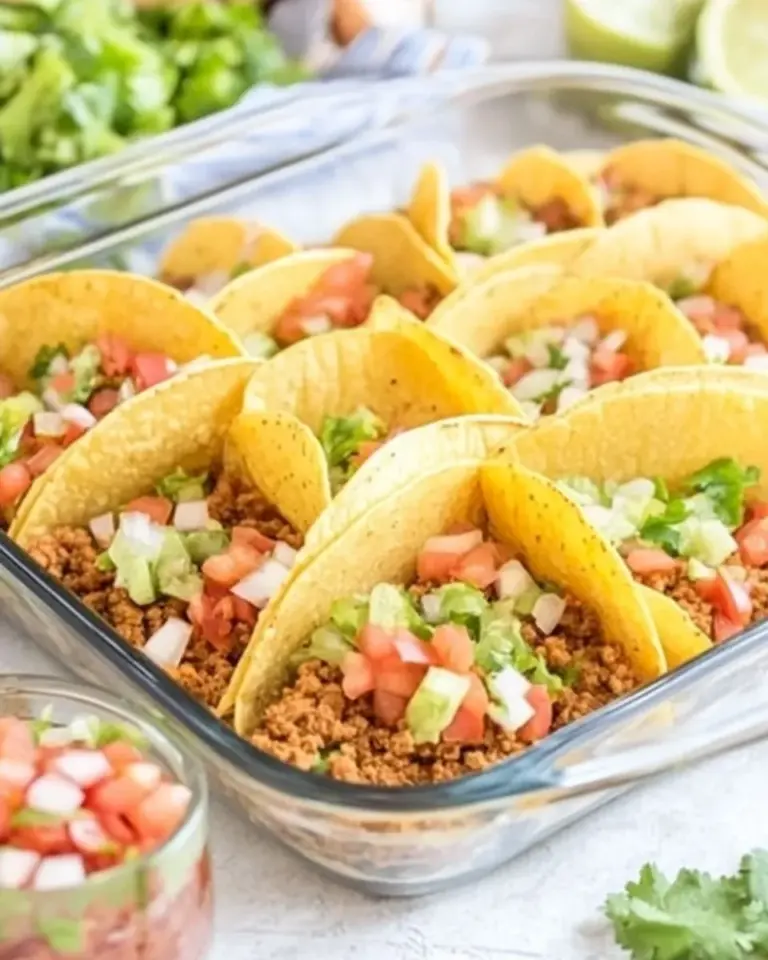 Homemade Baked Crispy Ground Beef Tacos photo