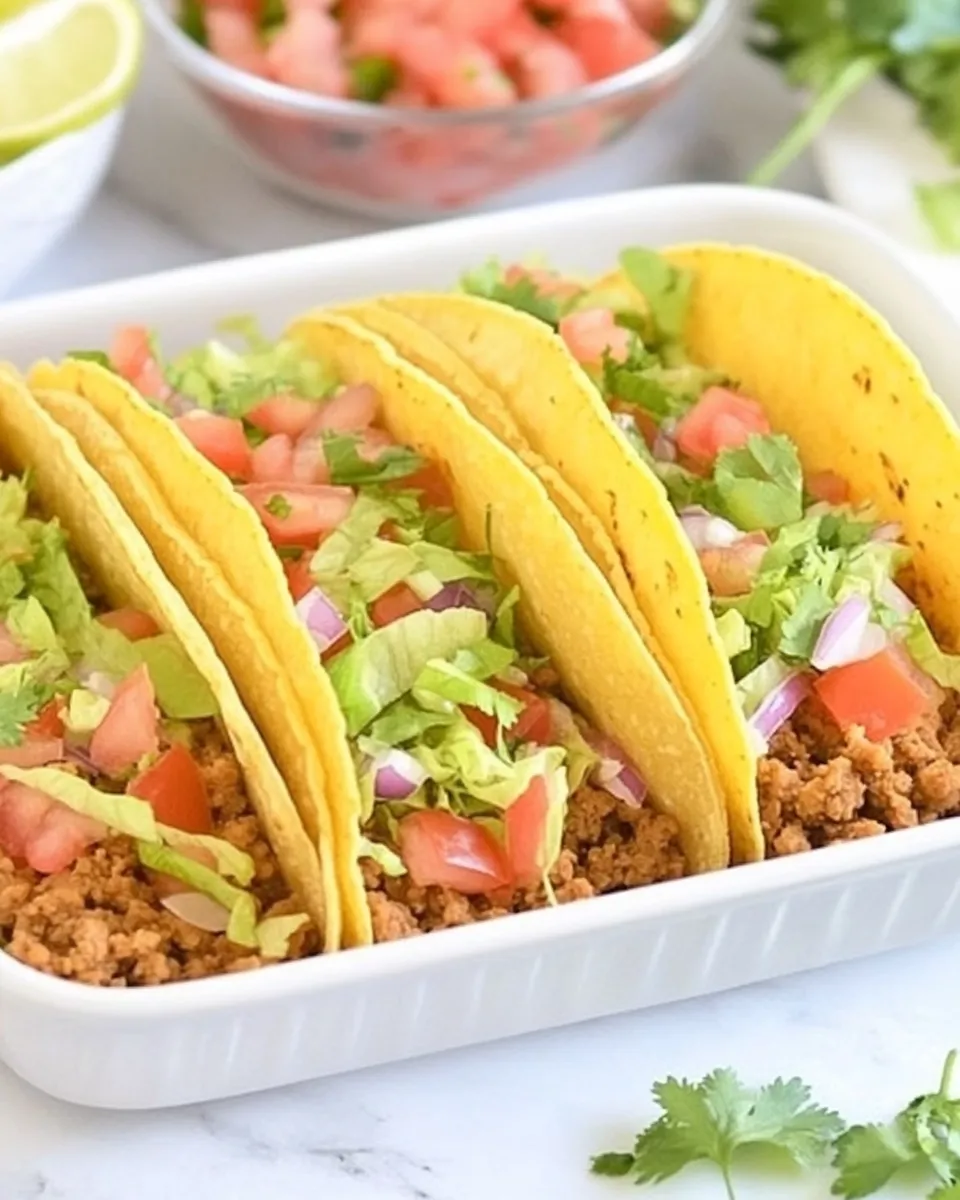 Classic Baked Crispy Ground Beef Tacos image