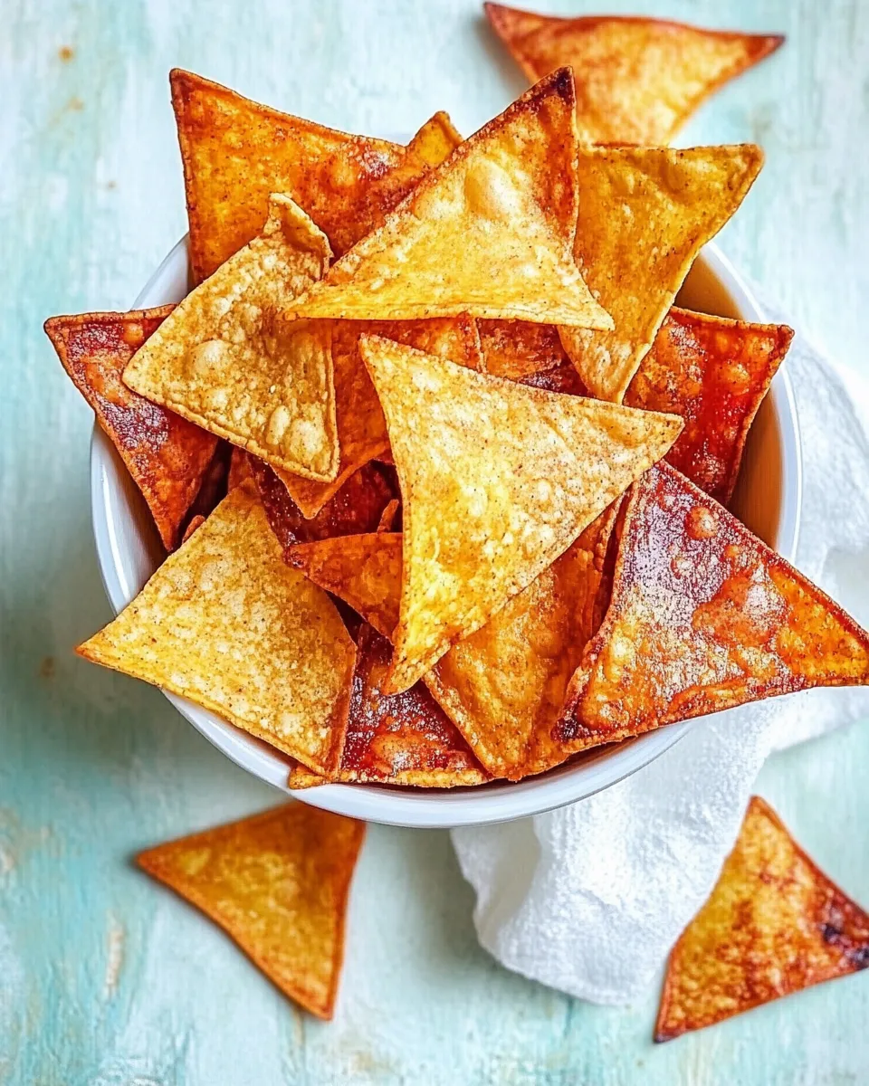 Classic Baked Tortilla Chips food shot