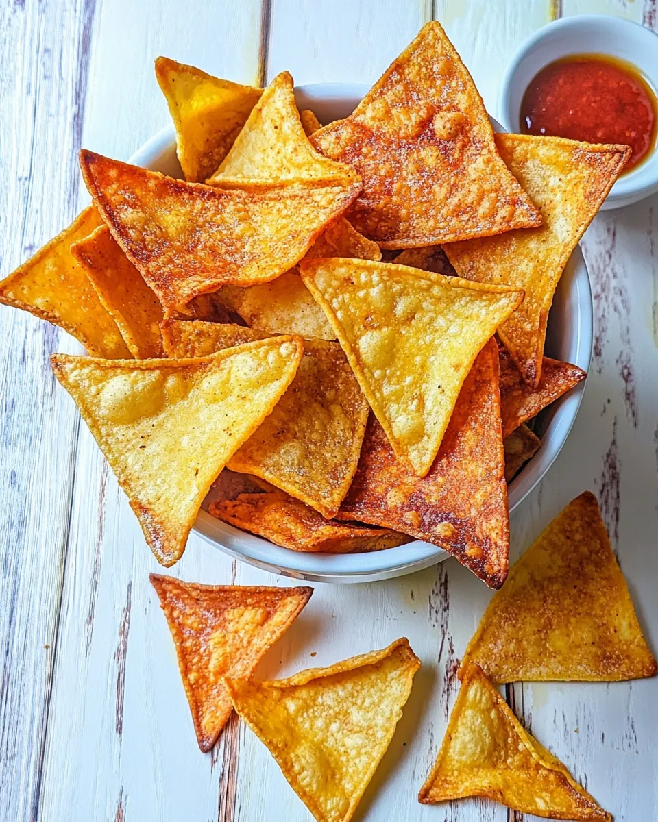 Easy Baked Tortilla Chips dish photo