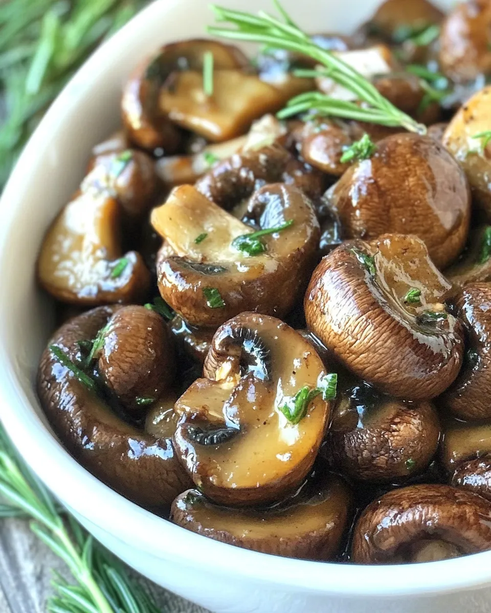 Delicious Balsamic Sauted Mushrooms dish photo