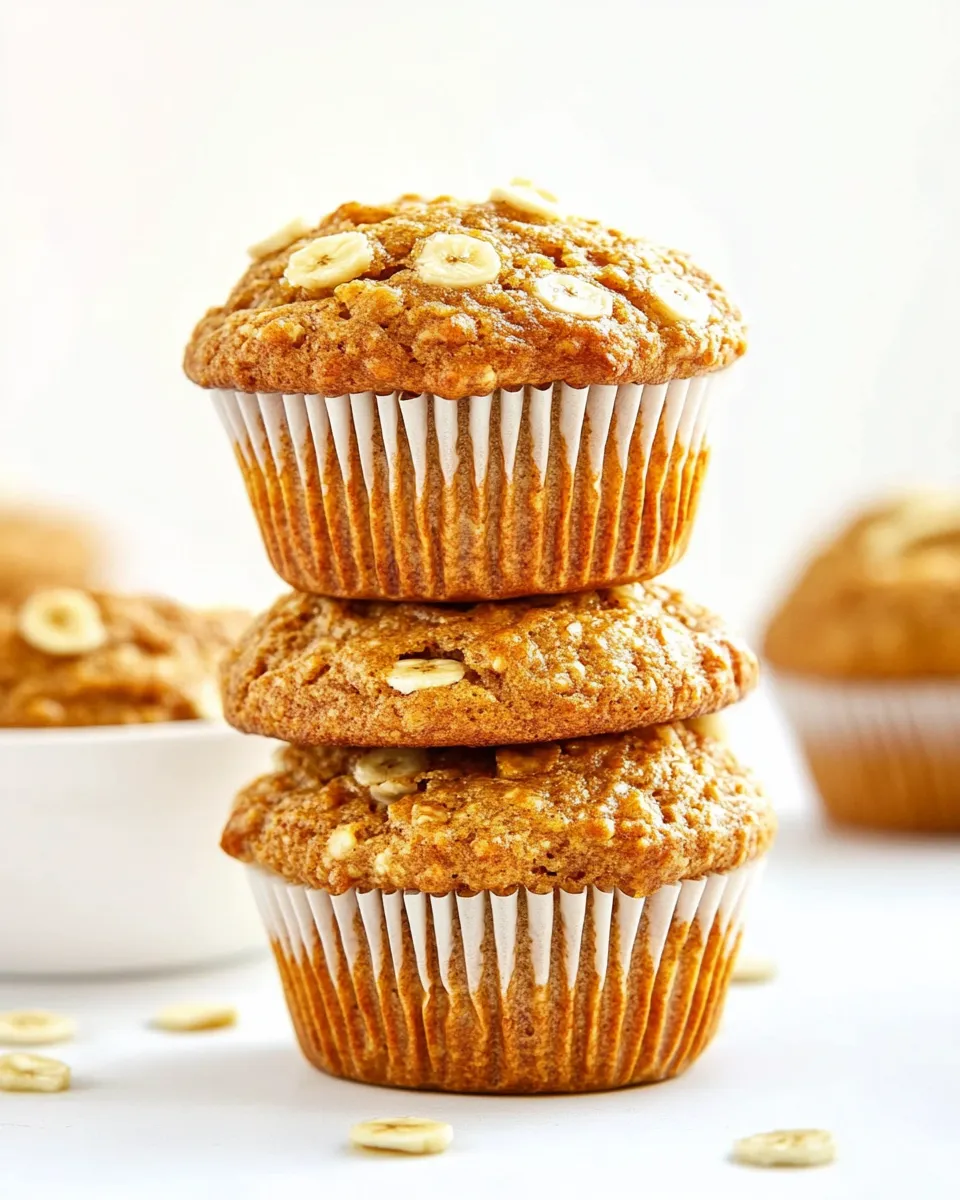 Easy Banana Breakfast Muffins food shot