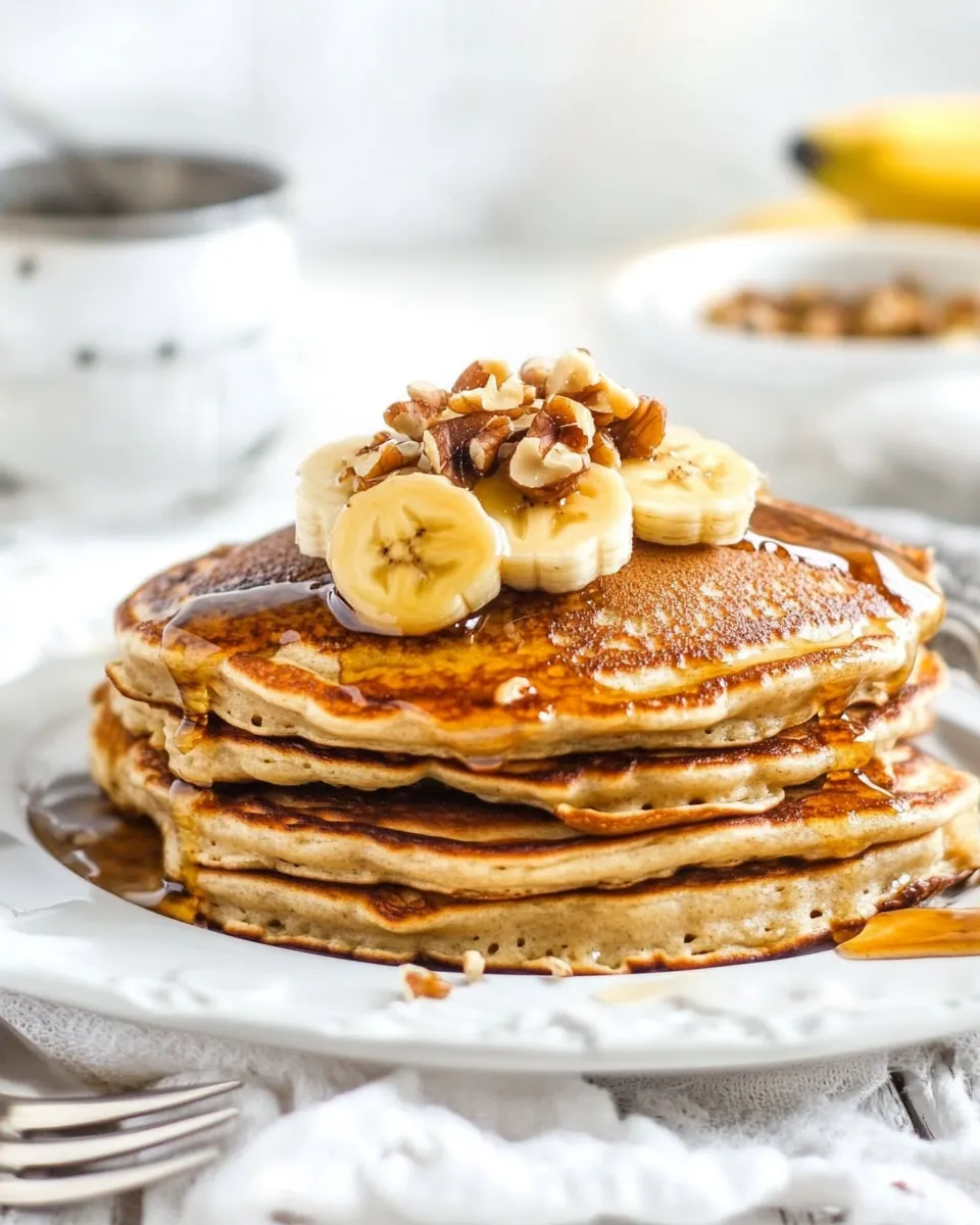 Easy Banana Nut Pancakes dish photo