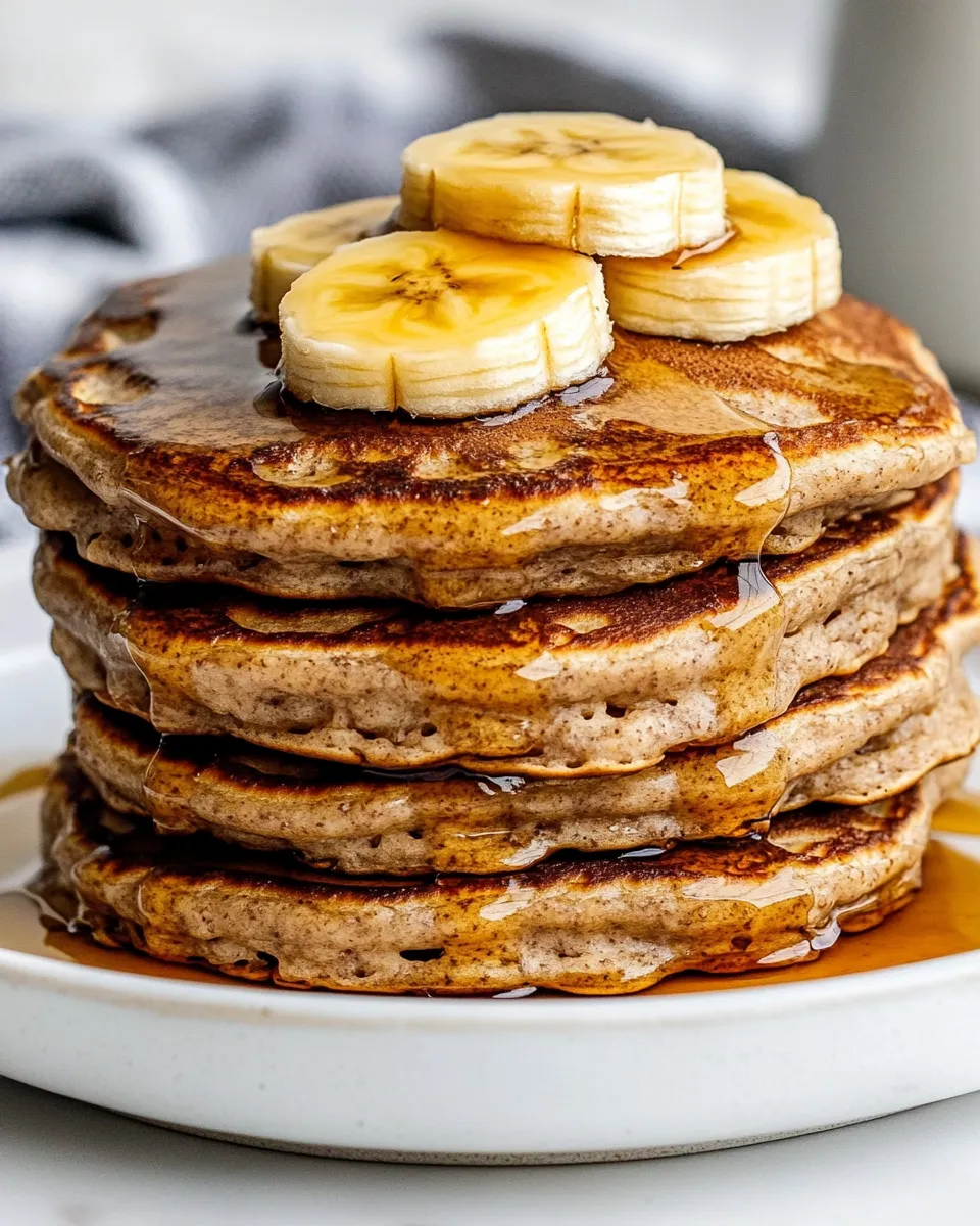 Classic Banana Oatmeal Pancakes dish photo