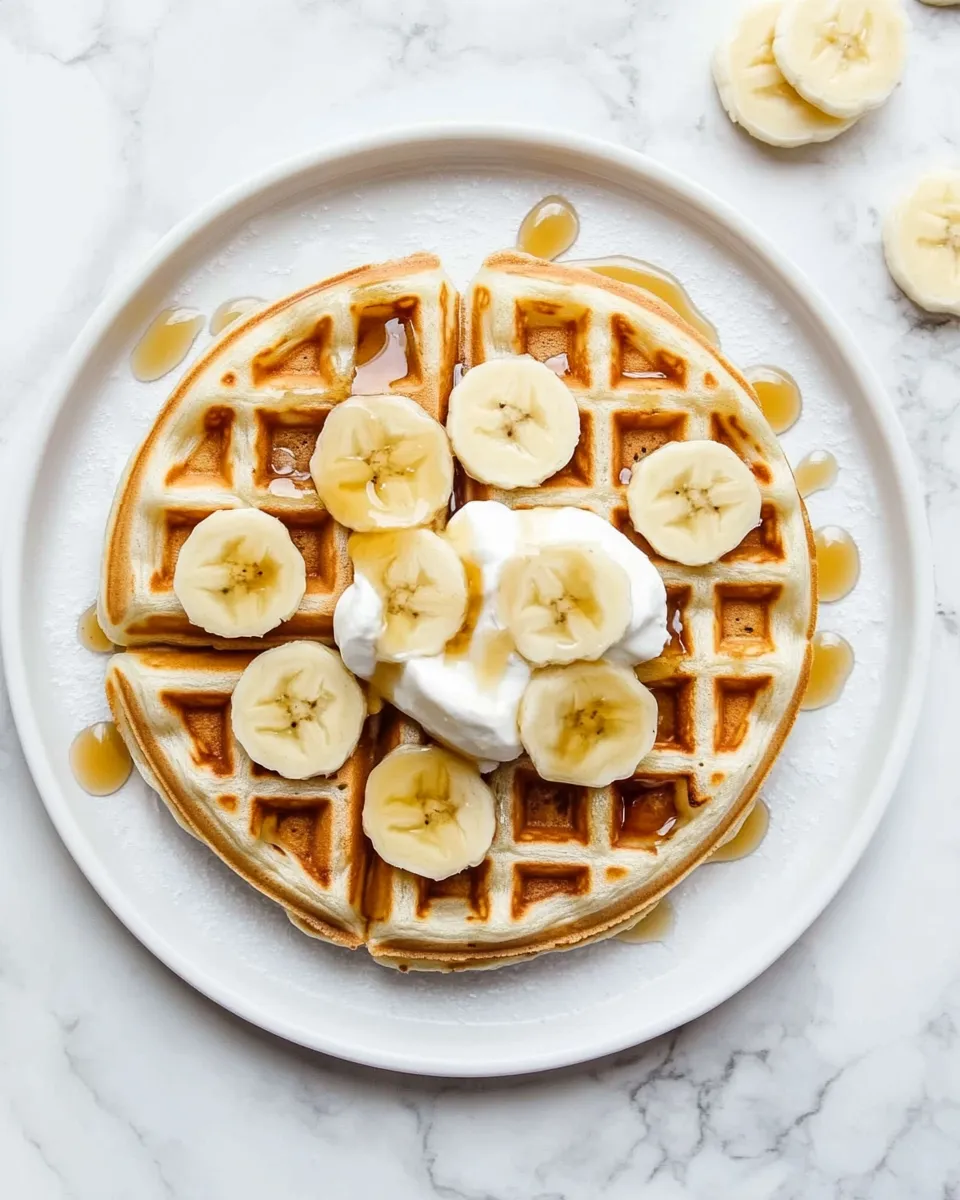 Delicious Banana Sour Cream Waffles picture