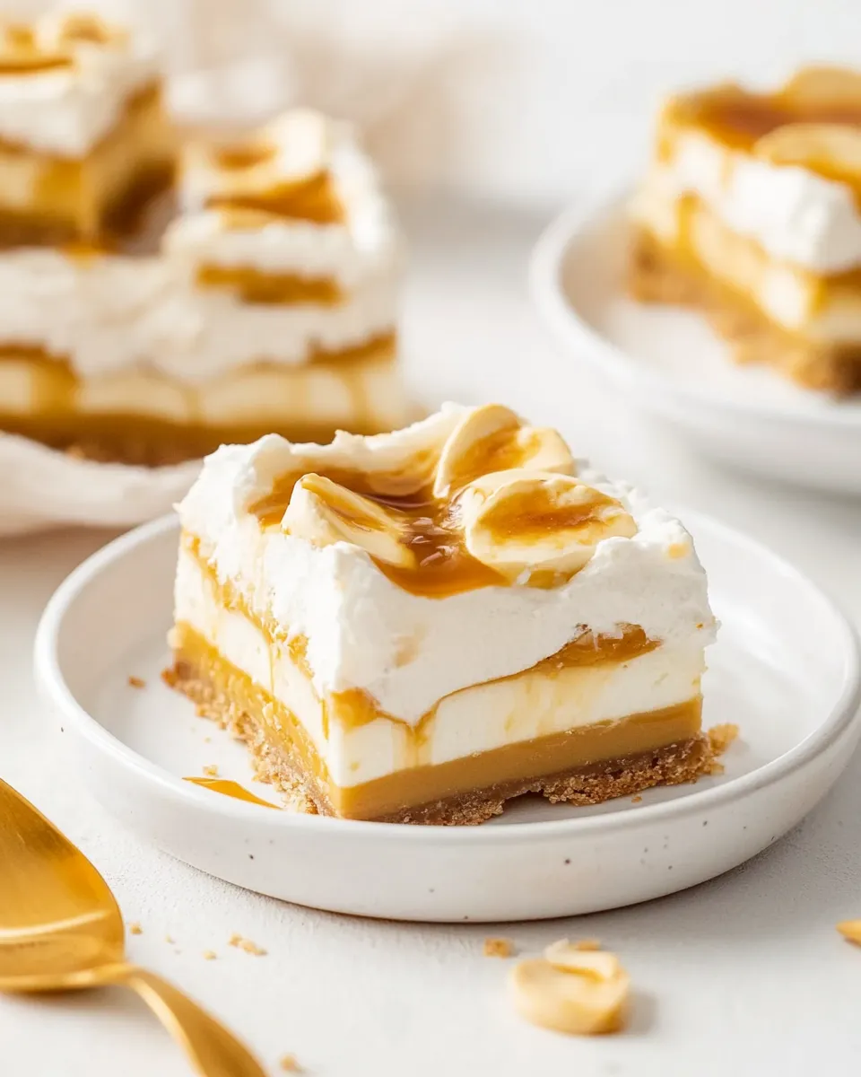 Homemade Banoffee Bars Recipe photo