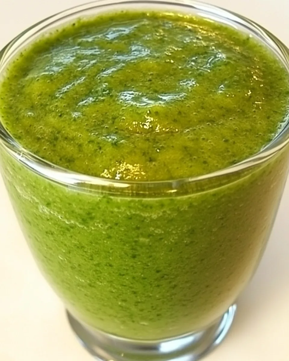 Delicious Basic Green Smoothie food shot