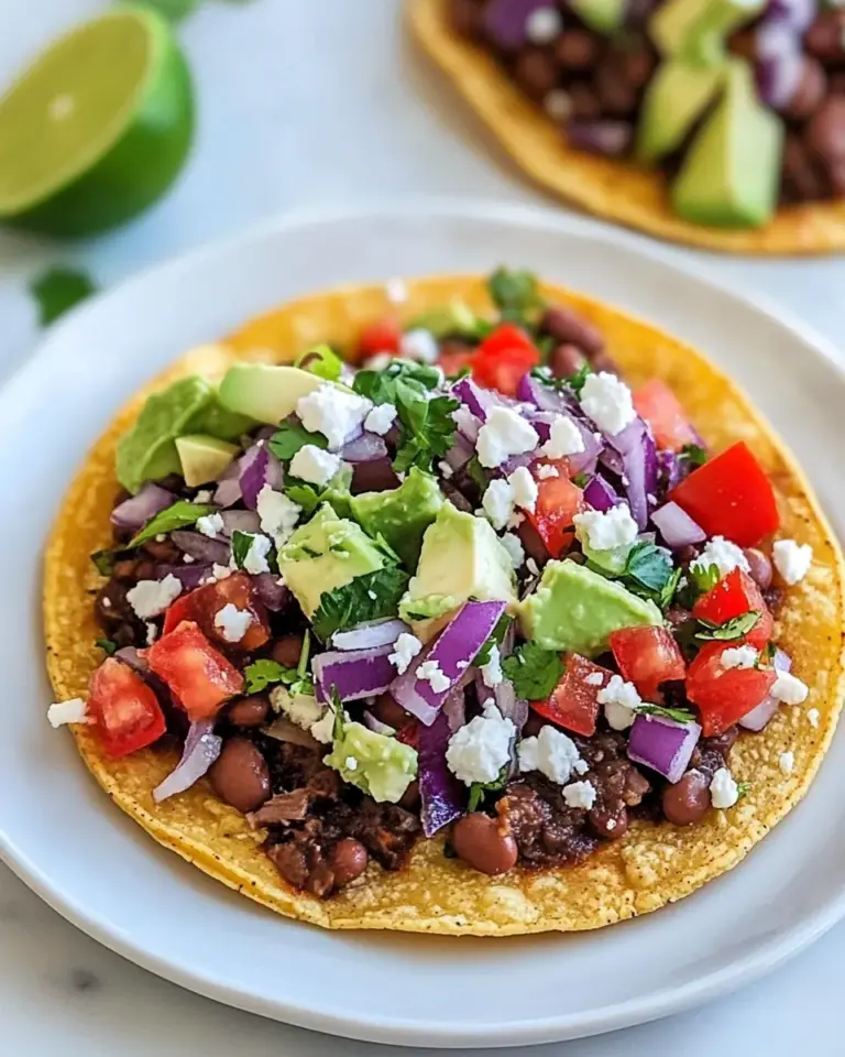 Homemade Bean Tostadas recipe photo