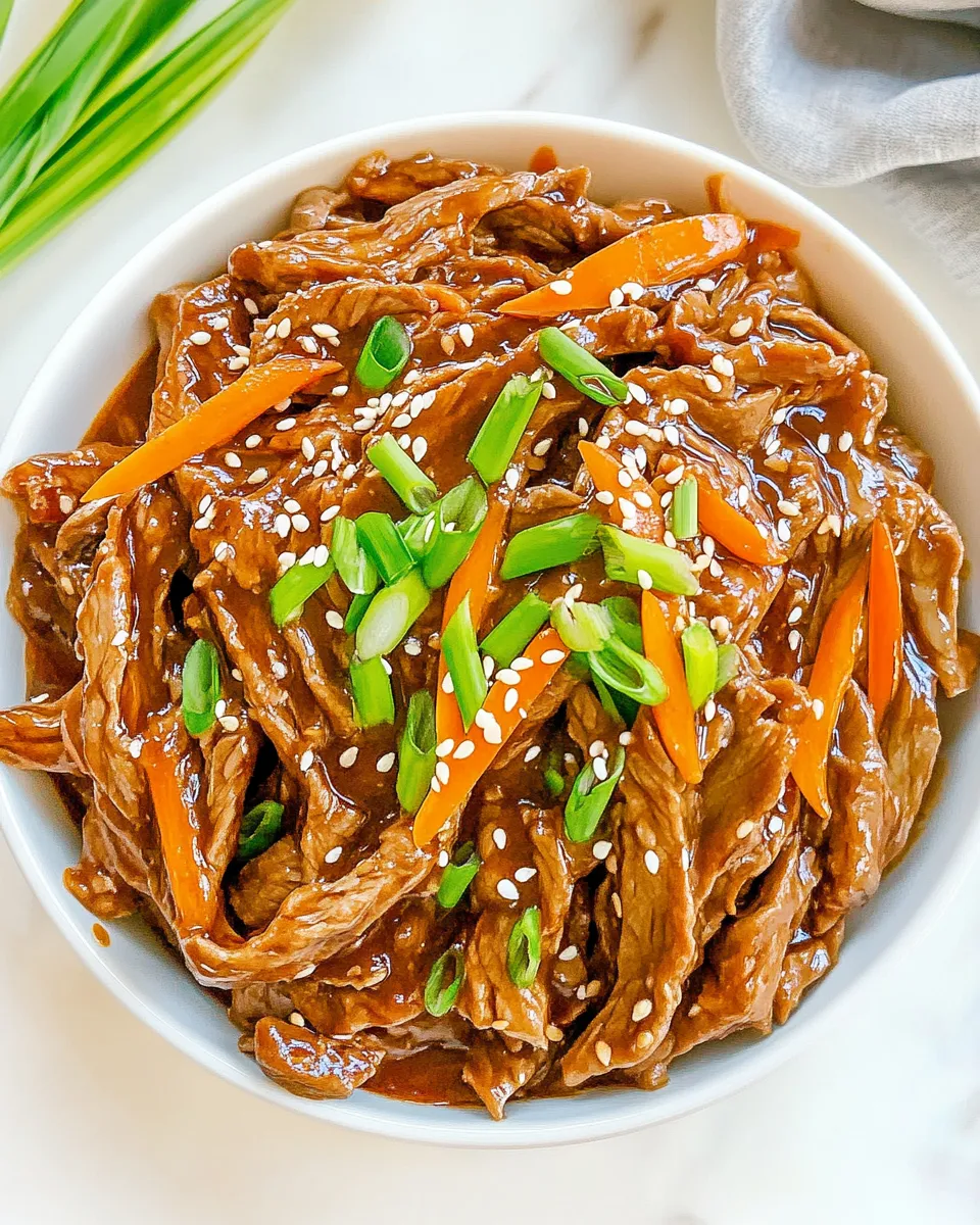 Delicious Beef Bulgogi food shot