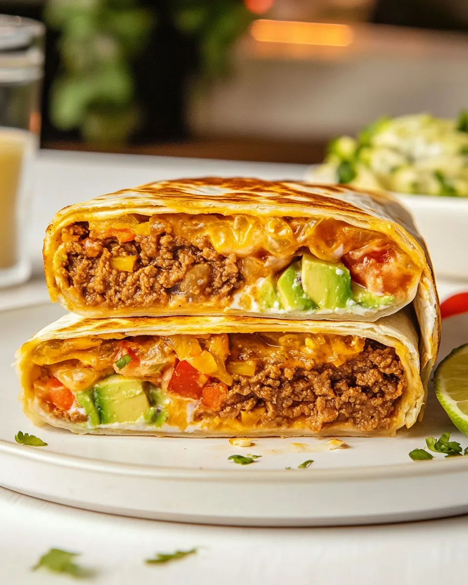 Homemade Beef Crunchwrap Supreme recipe photo